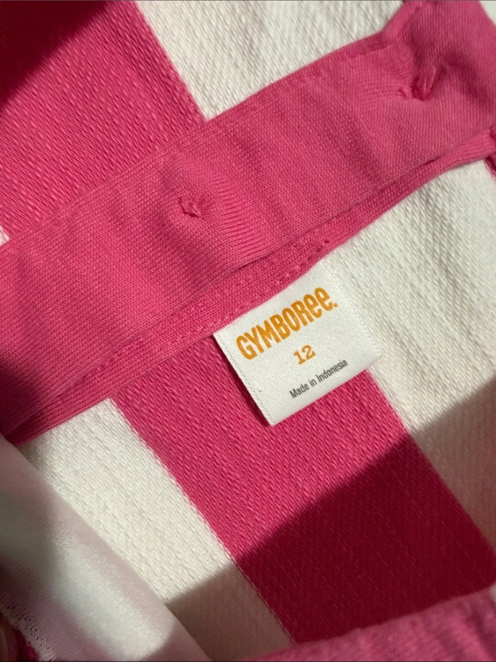 Gymboree Girls Dress Pink White Striped Sequin Bird Soft Knit A Line Sz 12